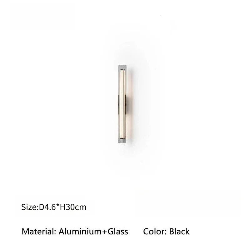 Applique murale minimaliste moderne pour salon, chambre, chevet, hôtel, design nordique créatif, applique en verre allongé, décoration intérieure - AgorAstrA