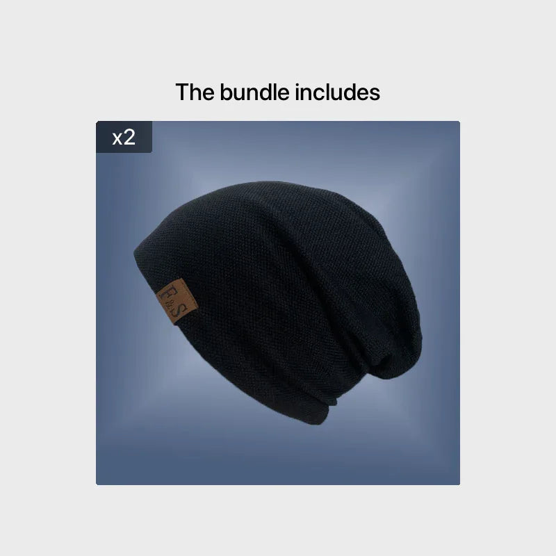 Bonnet Unisexe Noir Léger avec Cordon de Serrage - AgorAstrA