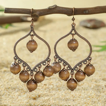 Boucles d'Oreilles Femme à Pois Vintage - Bijou Rétro Élégant - AgorAstrA