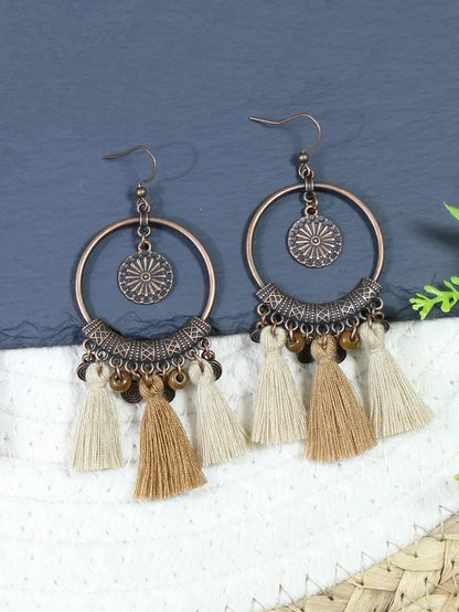 Boucles d'Oreilles Femme à Pois Vintage - Bijou Rétro Élégant - AgorAstrA
