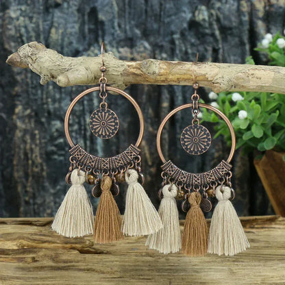 Boucles d'Oreilles Femme à Pois Vintage - Bijou Rétro Élégant - AgorAstrA