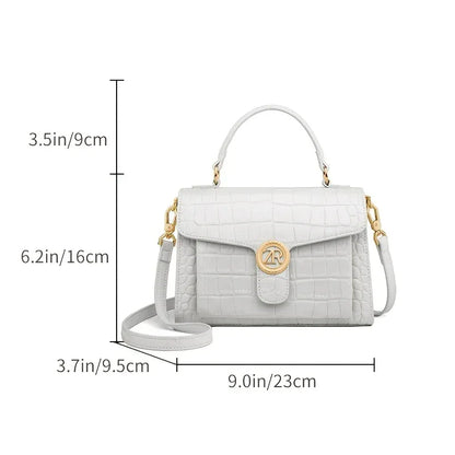 Sac à Main Femme Haut de Gamme Motif Crocodile - Luxe Élégant - AgorAstrA