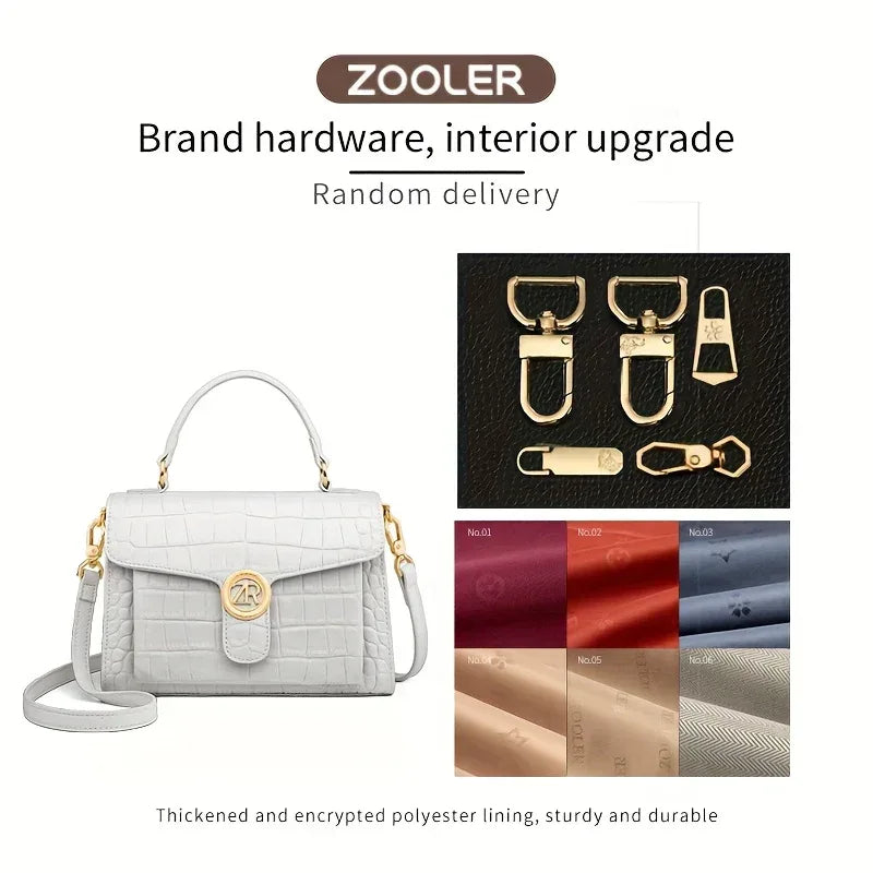 Sac à Main Femme Haut de Gamme Motif Crocodile - Luxe Élégant - AgorAstrA