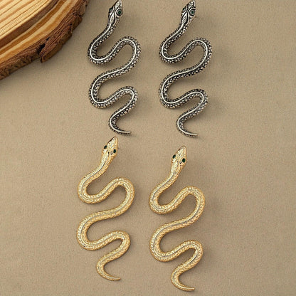 Boucles d'oreilles en forme de serpent - AgorAstrA