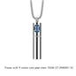 Collier Pendentif Zodiaque Parfum - Acier Inoxydable 304 - Design Fumée Bleue - AgorAstrA