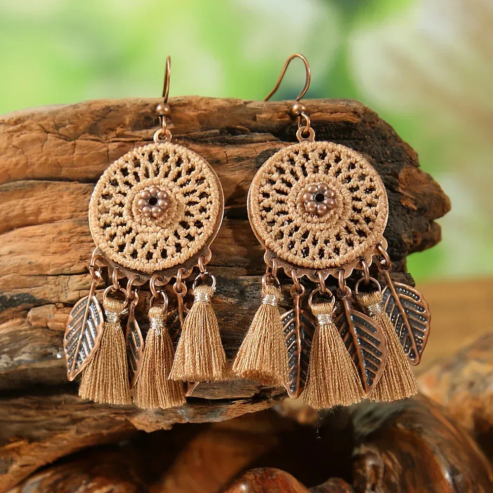 Boucles d'Oreilles Femme à Pois Vintage - Bijou Rétro Élégant - AgorAstrA
