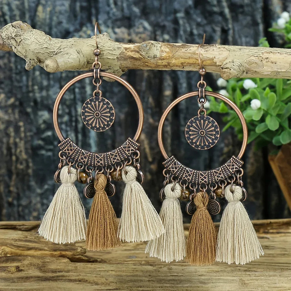Boucles d'Oreilles Femme à Pois Vintage - Bijou Rétro Élégant - AgorAstrA