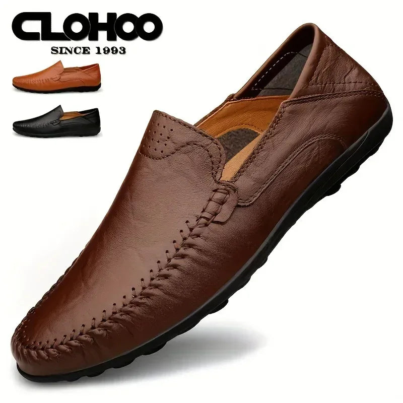 Chaussures homme business casual confortables et respirantes avec coutures apparentes - AgorAstrA