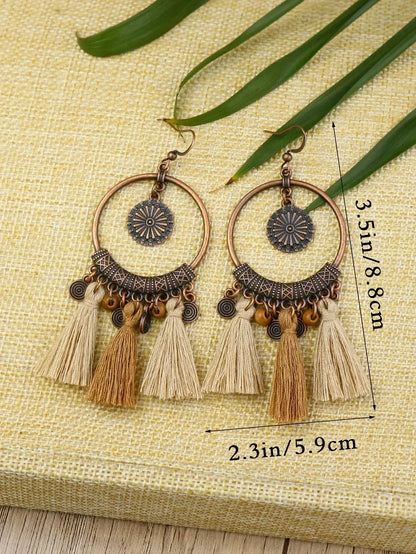 Boucles d'Oreilles Femme à Pois Vintage - Bijou Rétro Élégant - AgorAstrA