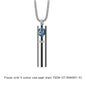 Collier Pendentif Zodiaque Parfum - Acier Inoxydable 304 - Design Fumée Bleue - AgorAstrA