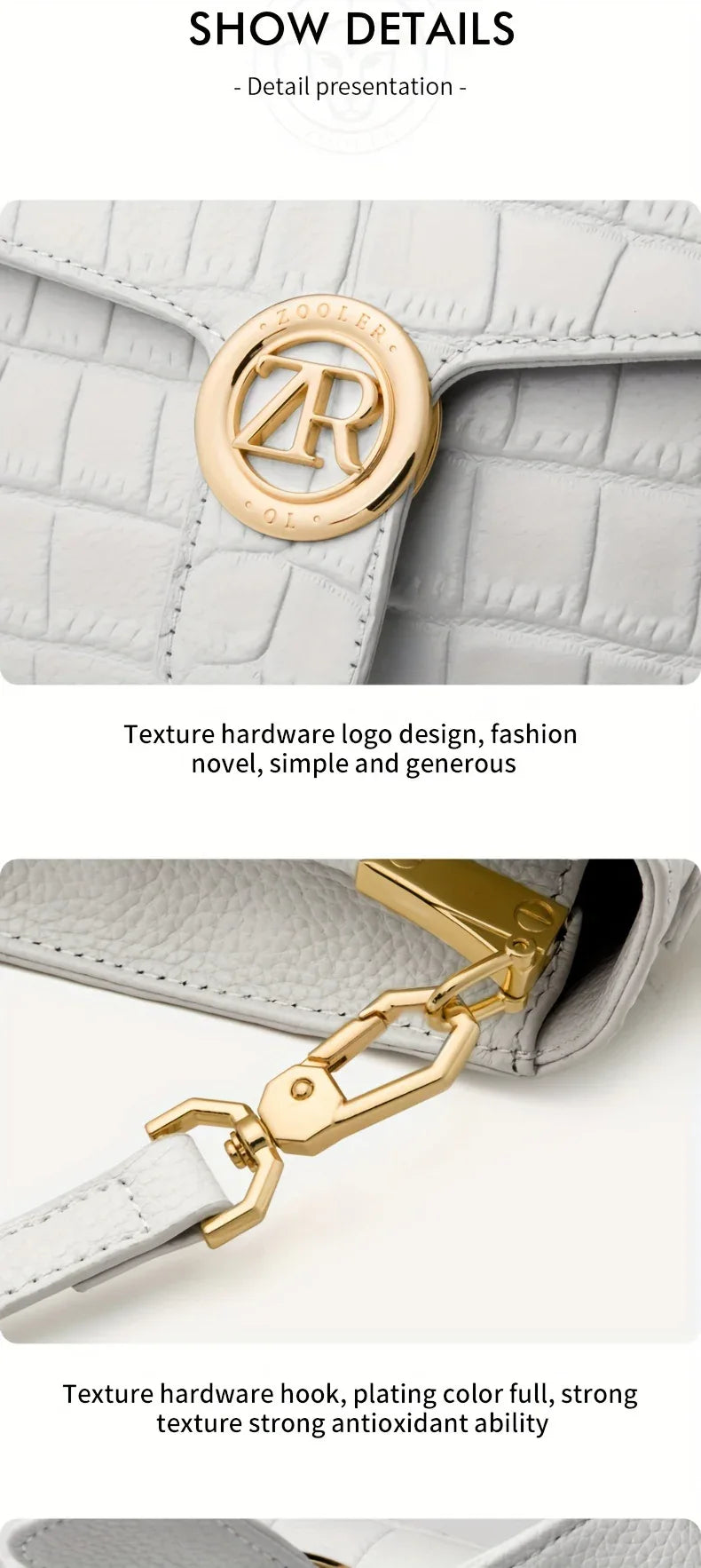 Sac à Main Femme Haut de Gamme Motif Crocodile - Luxe Élégant - AgorAstrA