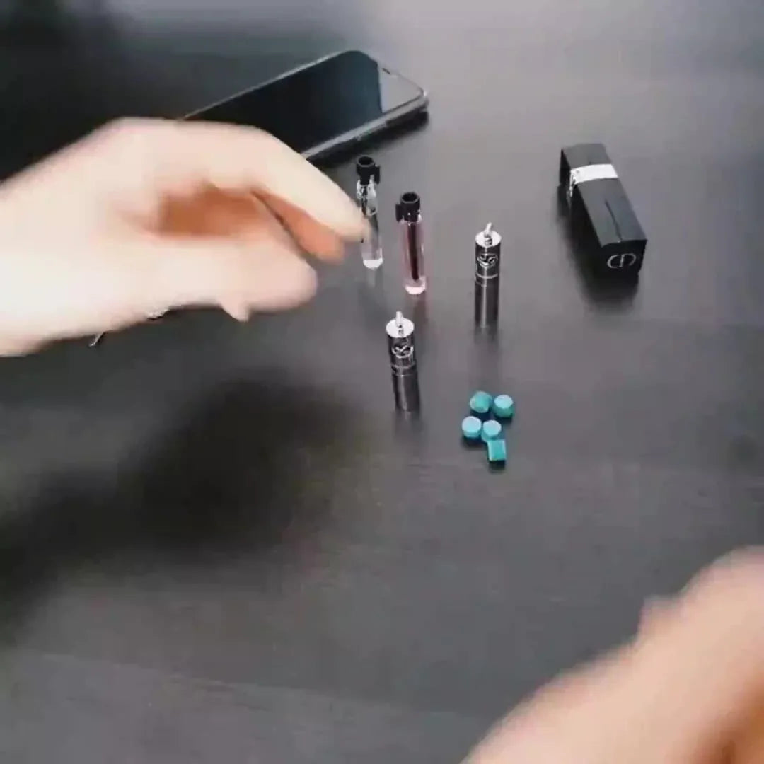 Collier Pendentif Zodiaque Parfum - Acier Inoxydable 304 - Design Fumée Bleue - AgorAstrA