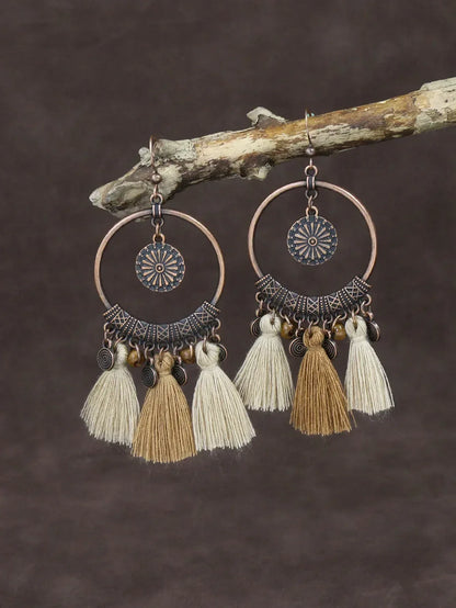 Boucles d'Oreilles Femme à Pois Vintage - Bijou Rétro Élégant - AgorAstrA