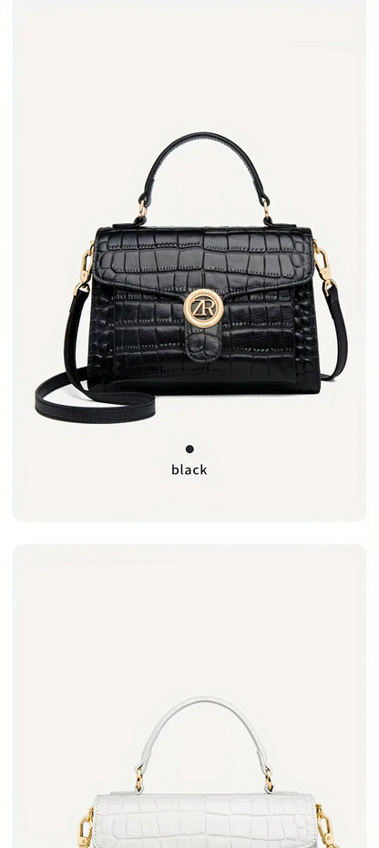 Sac à Main Femme Haut de Gamme Motif Crocodile - Luxe Élégant - AgorAstrA