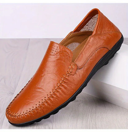 Chaussures homme business casual confortables et respirantes avec coutures apparentes - AgorAstrA