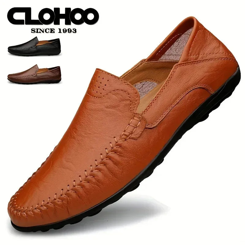 Chaussures homme business casual confortables et respirantes avec coutures apparentes - AgorAstrA