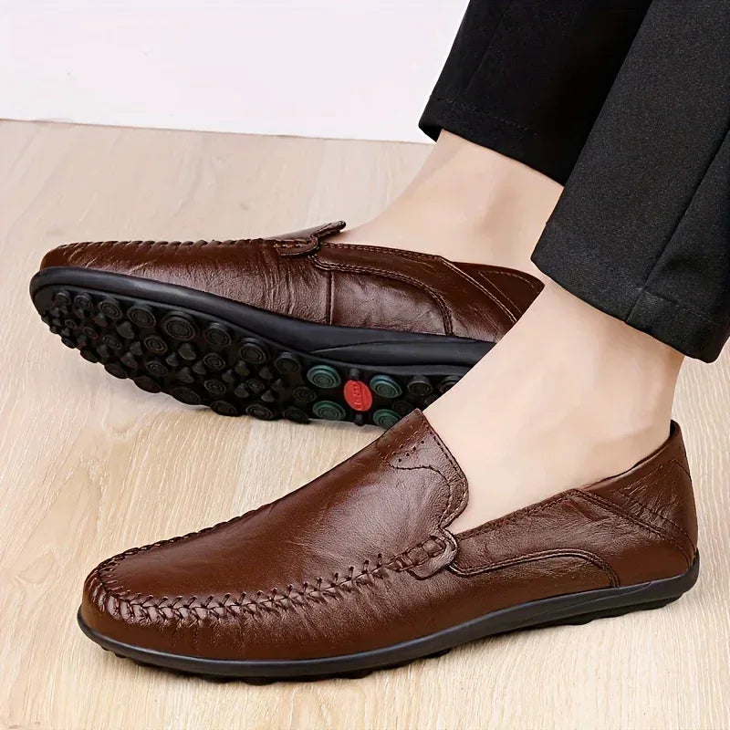 Chaussures homme business casual confortables et respirantes avec coutures apparentes - AgorAstrA