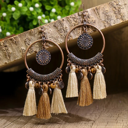 Boucles d'Oreilles Femme à Pois Vintage - Bijou Rétro Élégant - AgorAstrA