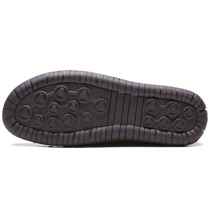 Chaussures plates décontractées pour hommes, faites à la main, baskets de marche d'extérieur avec coutures - AgorAstrA