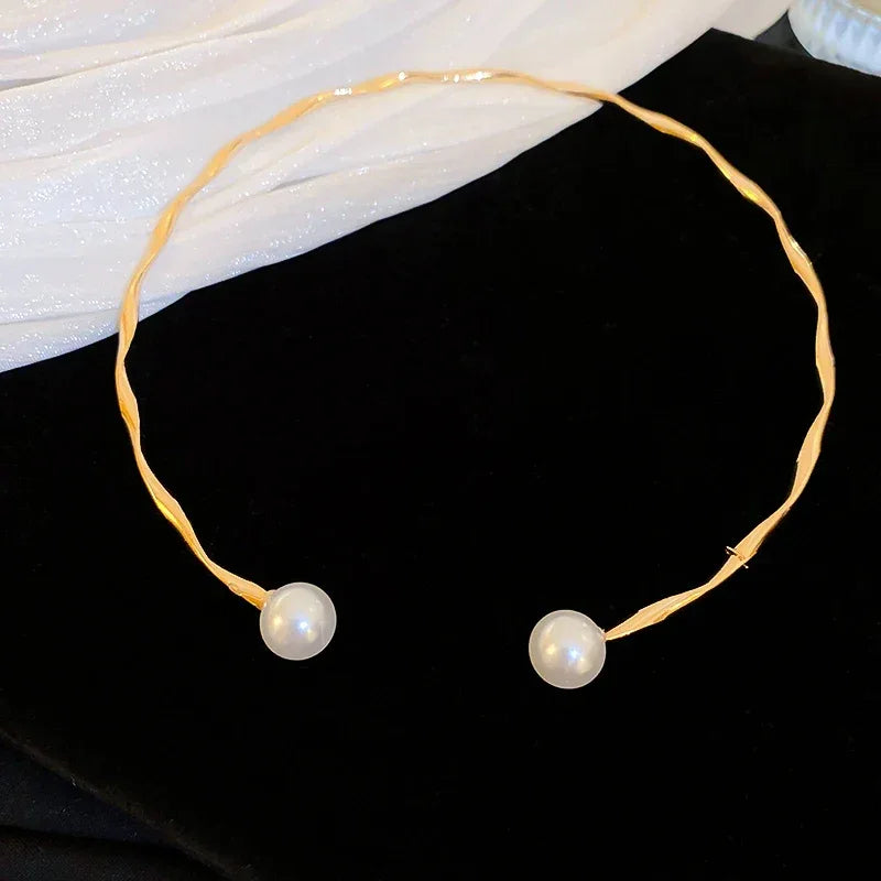 Collier Pendentif Fin Femme - Cœur Zircon Perles Argent Croix Vague - AgorAstrA