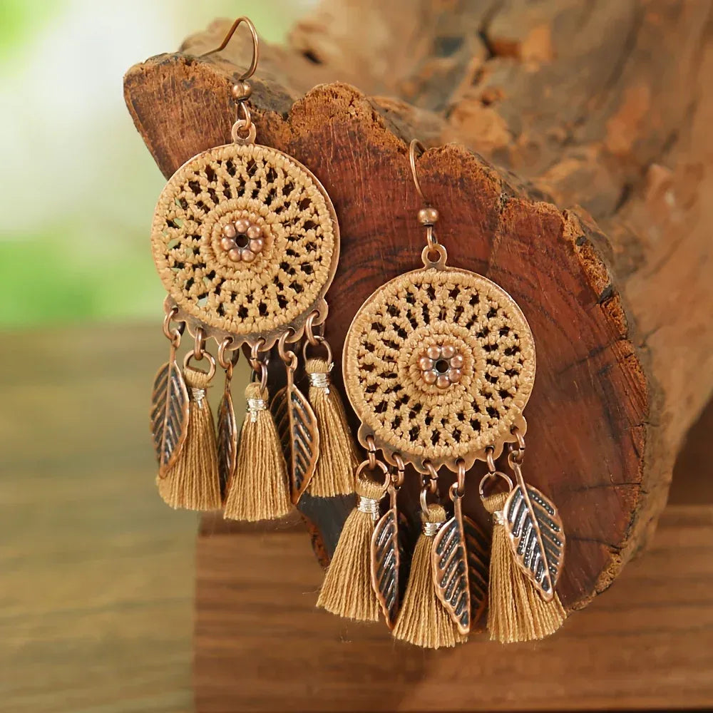 Boucles d'Oreilles Femme à Pois Vintage - Bijou Rétro Élégant - AgorAstrA