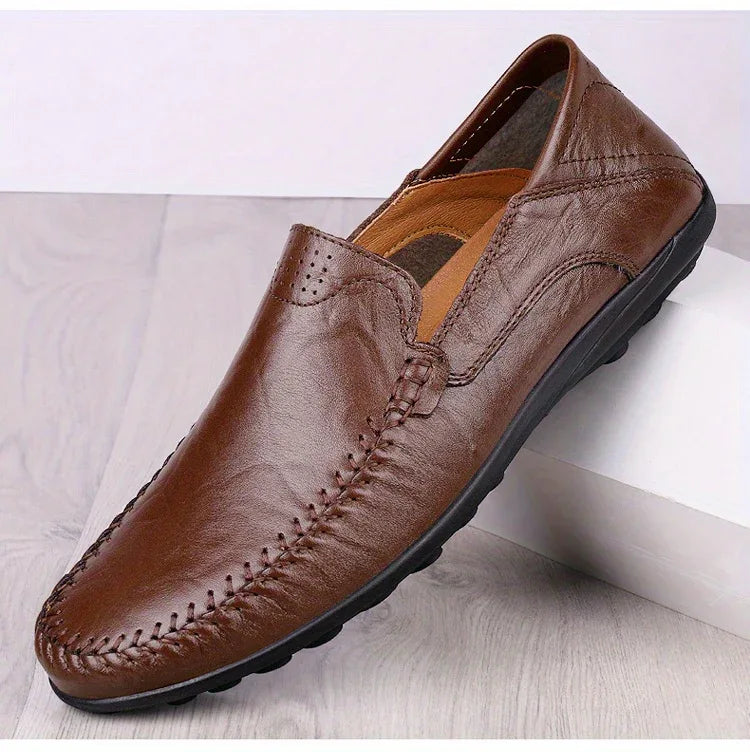 Chaussures homme business casual confortables et respirantes avec coutures apparentes - AgorAstrA