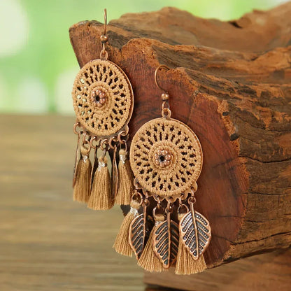 Boucles d'Oreilles Femme à Pois Vintage - Bijou Rétro Élégant - AgorAstrA