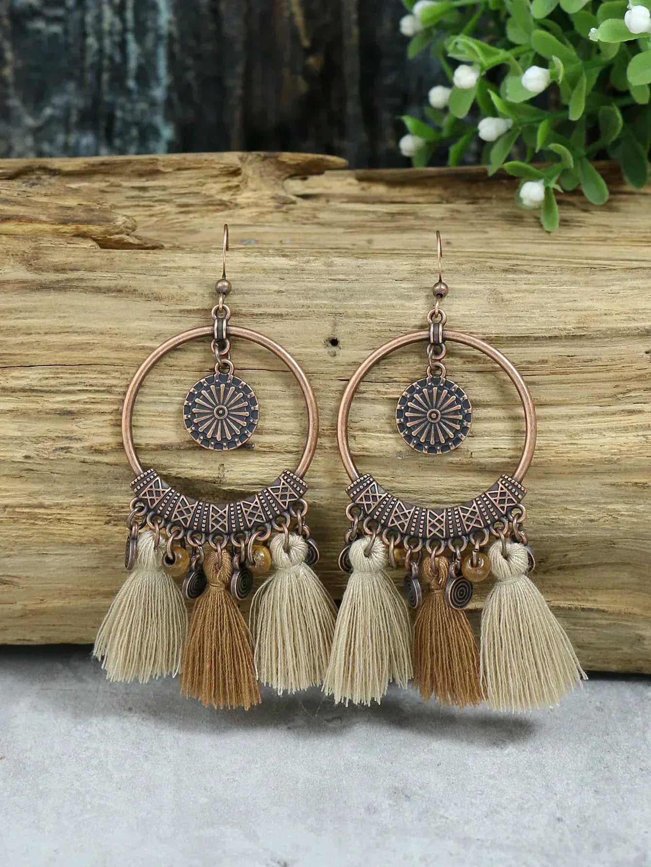 Boucles d'Oreilles Femme à Pois Vintage - Bijou Rétro Élégant - AgorAstrA