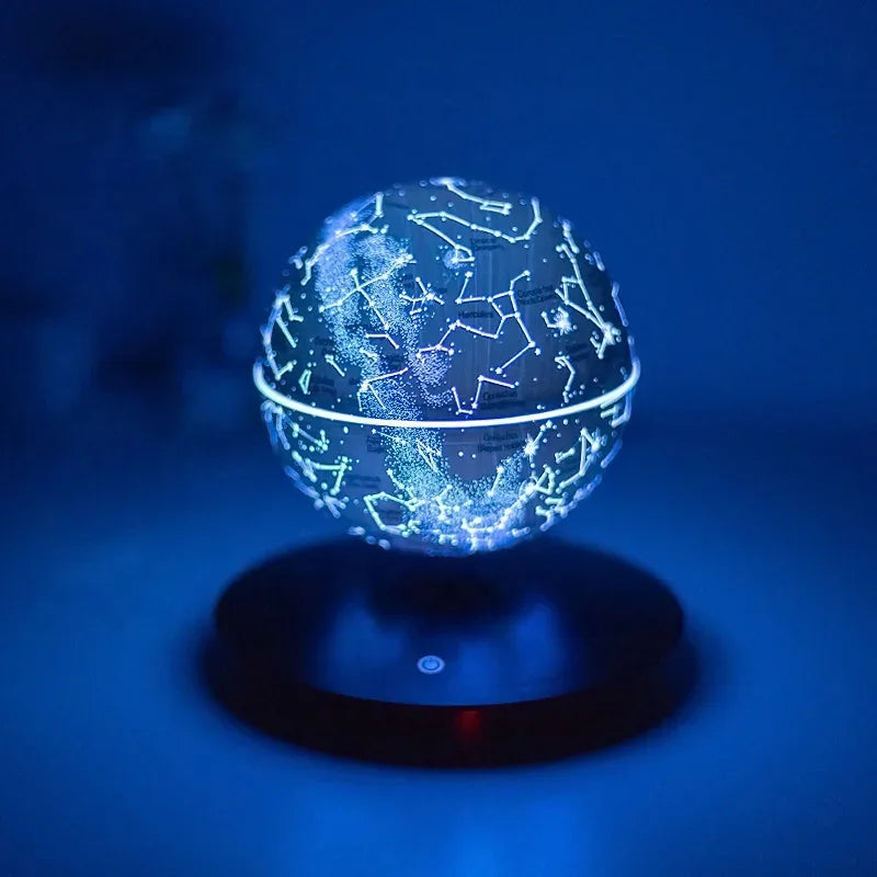 Veilleuse étoilée galaxie LED magnétique flottante 14 cm, 7 couleurs RGB, nouveauté 2022, cadeau d'anniversaire - AgorAstrA