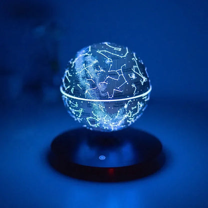 Veilleuse étoilée galaxie LED magnétique flottante 14 cm, 7 couleurs RGB, nouveauté 2022, cadeau d'anniversaire - AgorAstrA