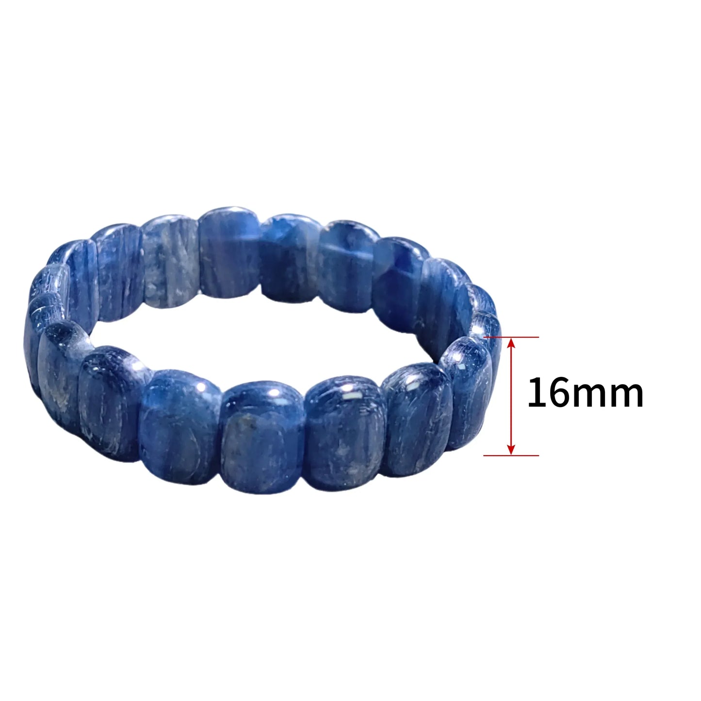 Bracelet Perles Lapis Lazuli Bleu - Design Personnalisé Kyanite - Bijou Mode Cadeau - AgorAstrA