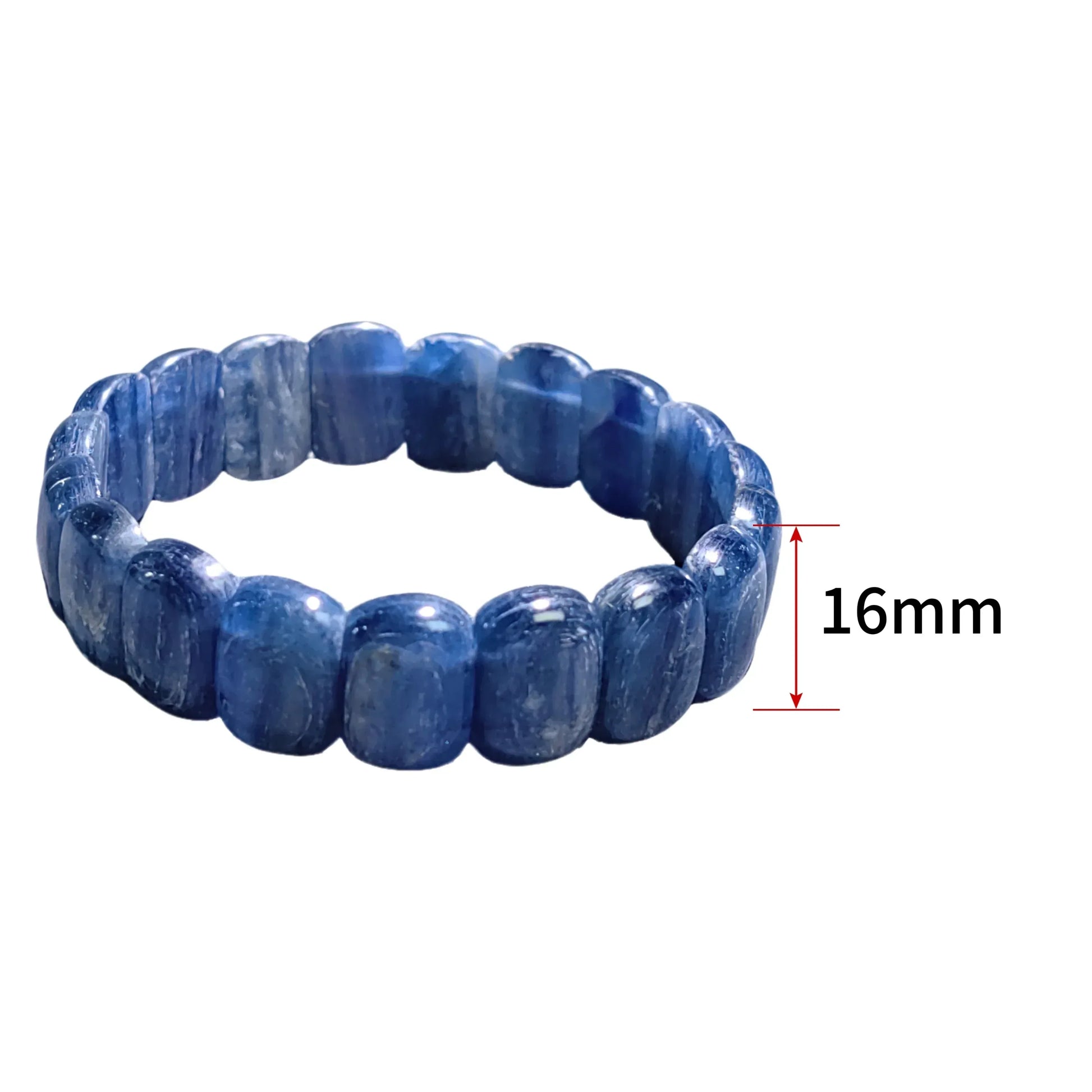 Bracelet Perles Lapis Lazuli Bleu - Design Personnalisé Kyanite - Bijou Mode Cadeau - AgorAstrA