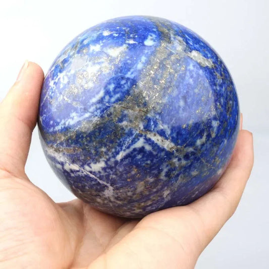 Boule Cristal Lapis Lazuli Naturelle - Pierre Déco Zen Lithothérapie - AgorAstrA
