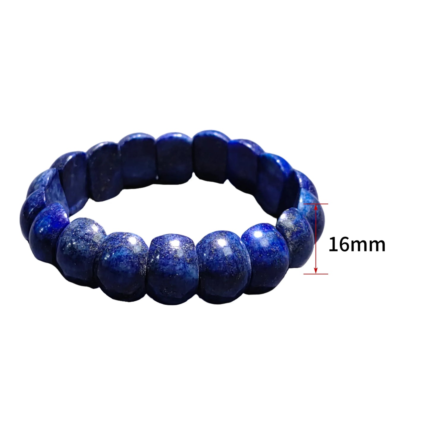 Bracelet Perles Lapis Lazuli Bleu - Design Personnalisé Kyanite - Bijou Mode Cadeau - AgorAstrA