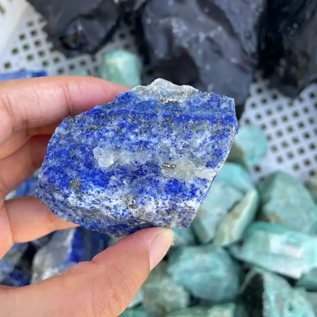 Pierre Lapis Lazuli Brute Naturelle - Cristal Authentique Déco Zen - AgorAstrA