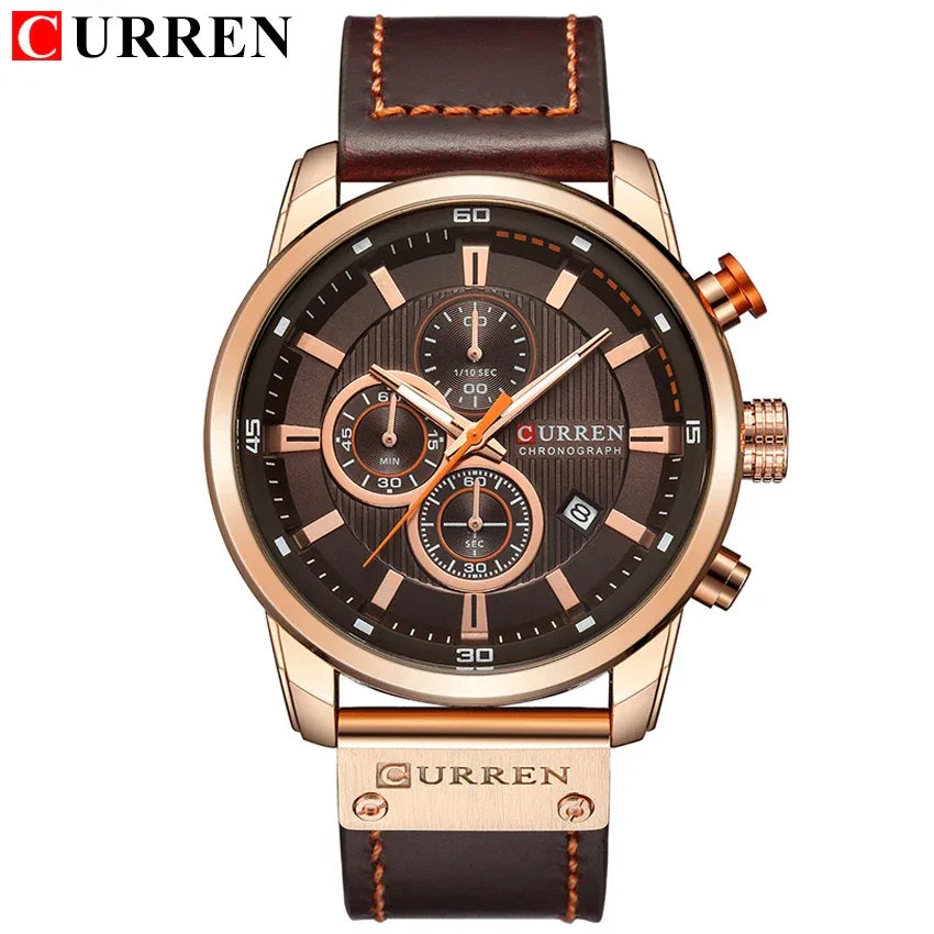 Montre Homme CURREN Fashion Date Quartz - Chronographe Luxe Sport - AgorAstrA