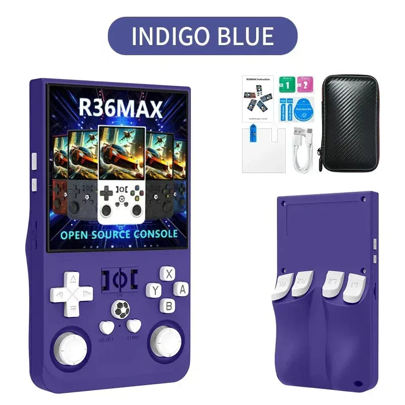 Console de jeu portable rétro R36 Max avec écran IPS, système Linux open source, plus de 15 000 jeux vidéo de poche (2026) - AgorAstrA