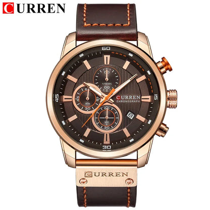 Montre Homme CURREN Fashion Date Quartz - Chronographe Luxe Sport - AgorAstrA