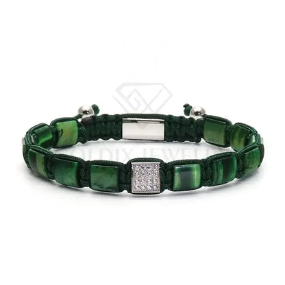Bracelet Perles Agate 8mm Goldix - Œil de Tigre Lapis Malachite Onyx - Homme Cadeau - AgorAstrA