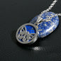 Collier Papillon TG - Pendentif Lapis Lazuli - Acier Inoxydable 45cm - Artisanal Premium - AgorAstrA