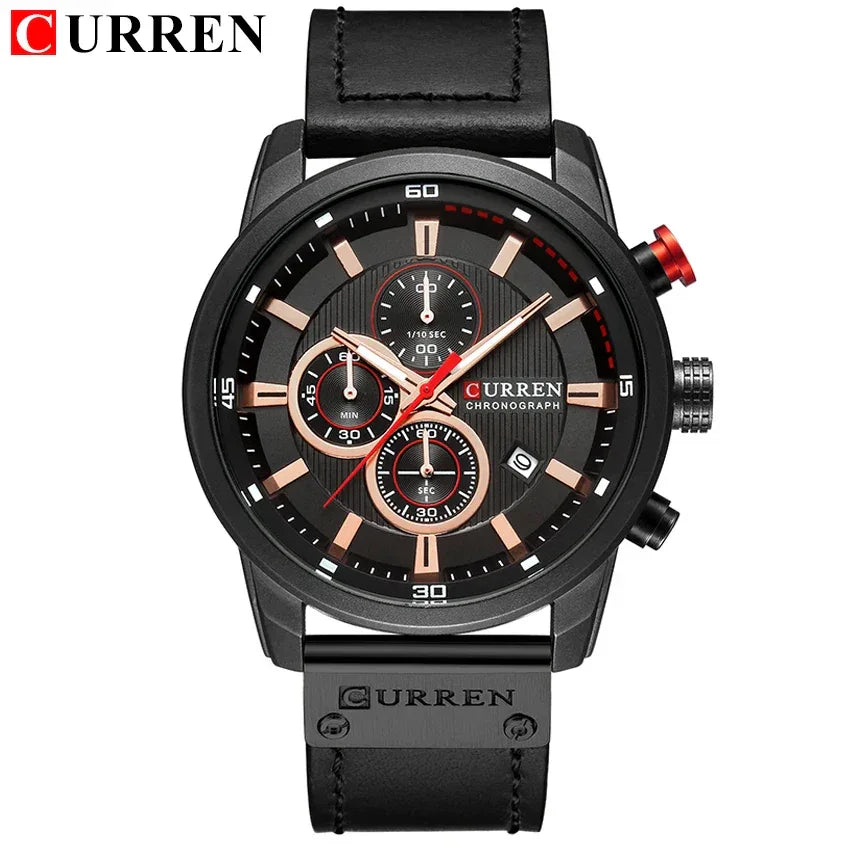 Montre Homme CURREN Fashion Date Quartz - Chronographe Luxe Sport - AgorAstrA