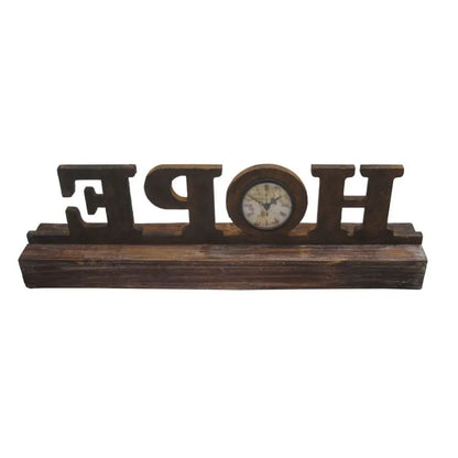 Horloge murale HMS grand format en bois brun, décorative avec un design Art déco moderne, idéale pour la décoration du salon et de la cuisine. - AgorAstrA