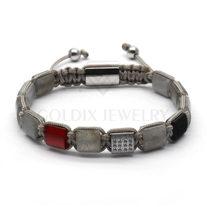 Bracelet Perles Agate 8mm Goldix - Œil de Tigre Lapis Malachite Onyx - Homme Cadeau - AgorAstrA