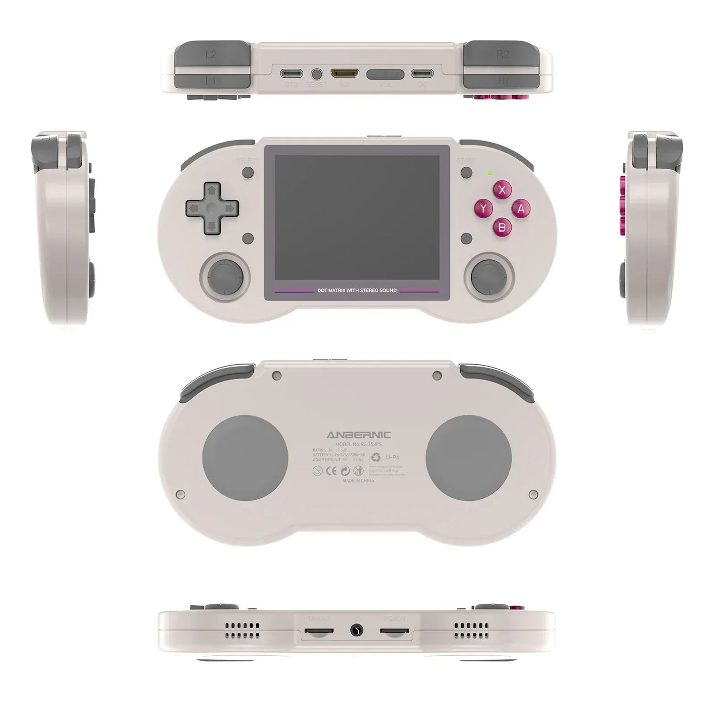 Console de jeux rétro portable RG353PS avec émulateurs et connexion Wi-Fi : un cadeau idéal pour les joueurs. - AgorAstrA