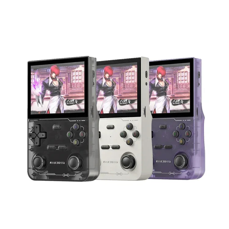 Console Portable Rétro K36 Écran IPS 3.5" Linux 64Go 16000 Jeux R36S - AgorAstrA