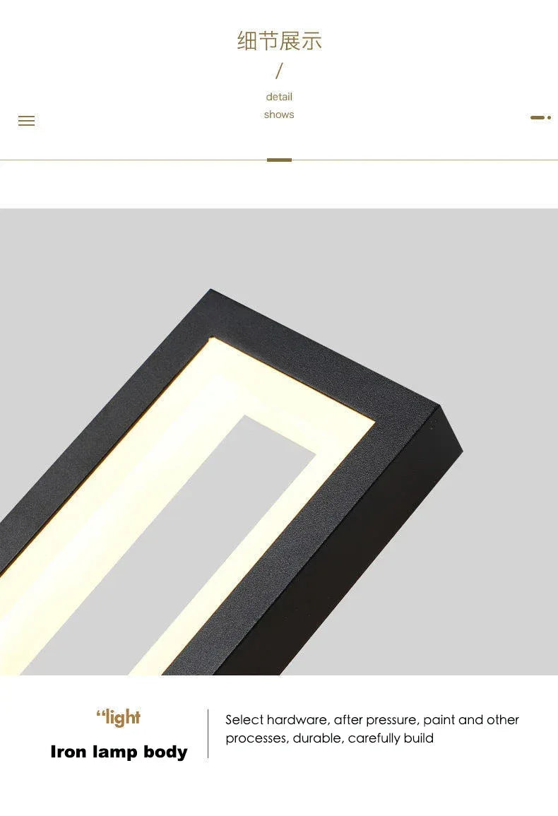 Applique murale minimaliste moderne pour la décoration intérieure (salon, chambre, chevet), 16 W, AC96V-260V, éclairage LED noir et blanc, décoration de couloir - AgorAstrA