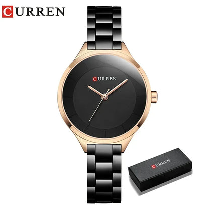Montre Femme CURREN Acier Inoxydable Quartz Élégante - AgorAstrA