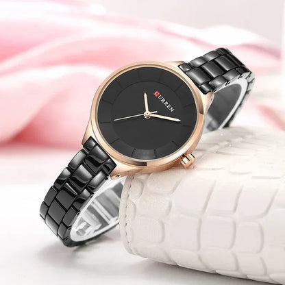 Montre Femme CURREN Acier Inoxydable Quartz Élégante - AgorAstrA
