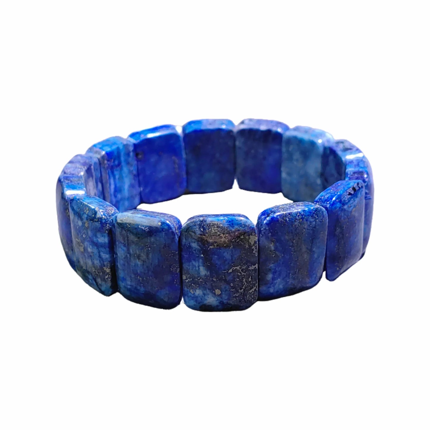 Bracelet Perles Lapis Lazuli Bleu - Design Personnalisé Kyanite - Bijou Mode Cadeau - AgorAstrA