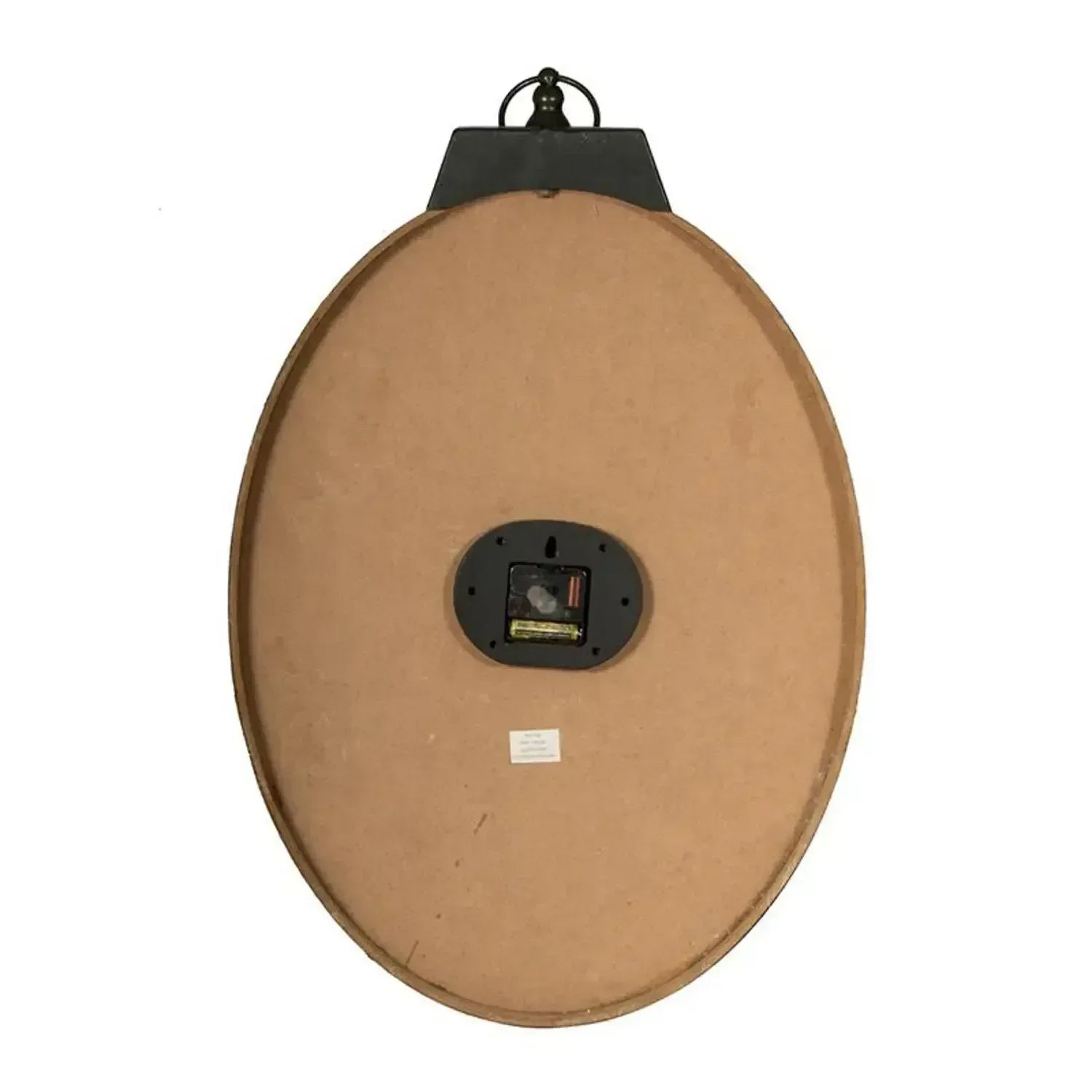 Horloge Murale HMS 18" Bois Ivoire Paon - Déco Élégante - AgorAstrA